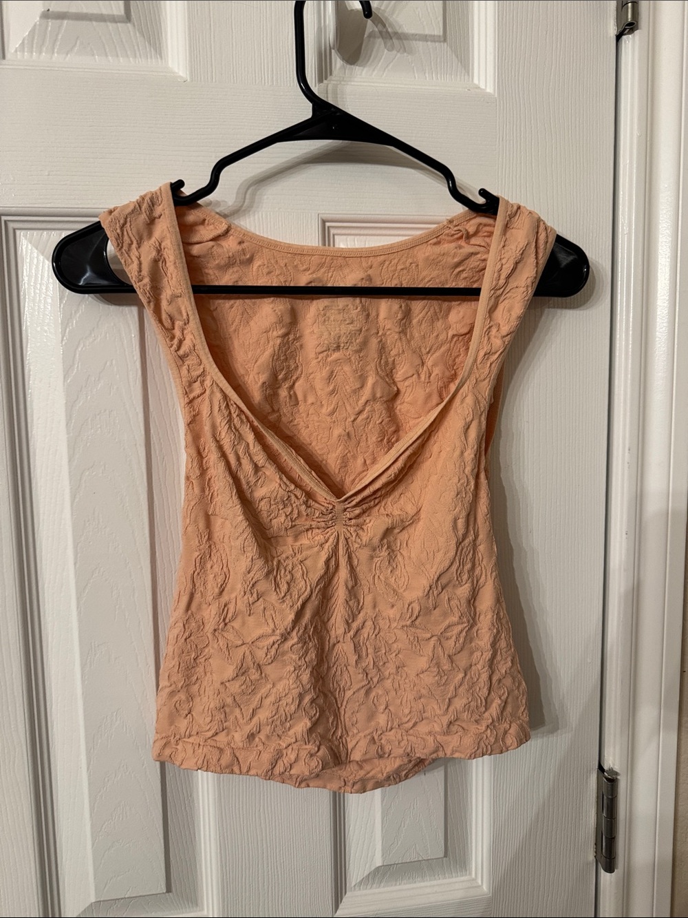 Free People Textured V-Neck Tank Top